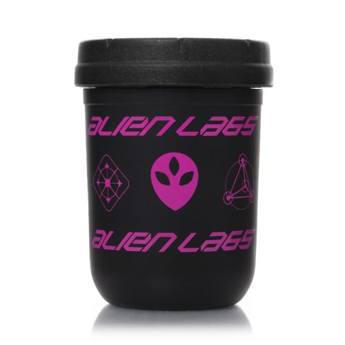 Black & Pink 8oz AlienLabs Mason Stash Jar - RE:STASH