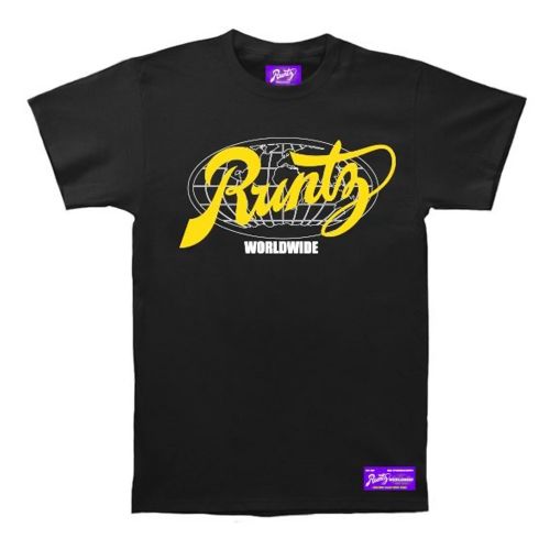 All Country T-Shirt Black and Yellow by Runtz