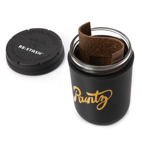 Black & Gold 8oz Runtz Mason Stash Jar - RE:STASH