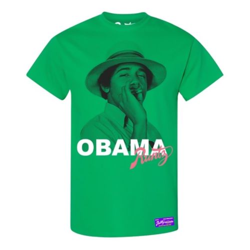 Obama T-Shirt Green by Runtz