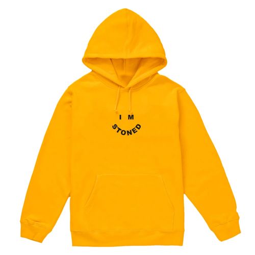 I'm Stoned Hoodie  - Yellow  By The Smokers Club
