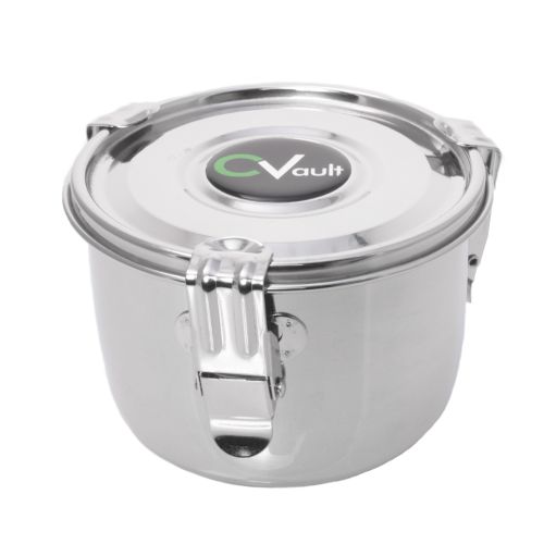 C-Vault Stainless Steel Storage Container - .95 Liters
