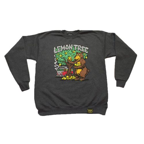Lemon Bear Crewneck - Grey - Lemon Life SC