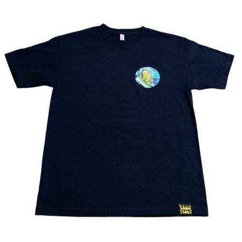 The Surfing Lemon T-Shirt - Navy - Lemon Life SC