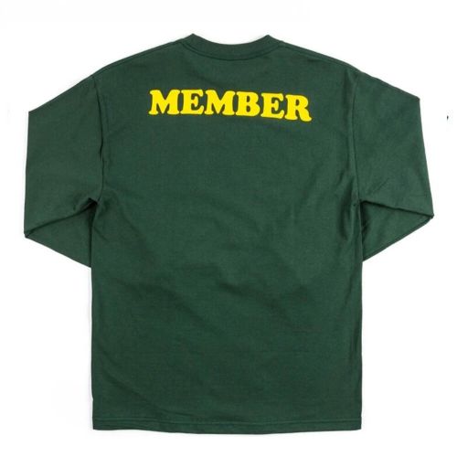 Member Long Sleeve T-Shirt  - Green By The Smokers Club