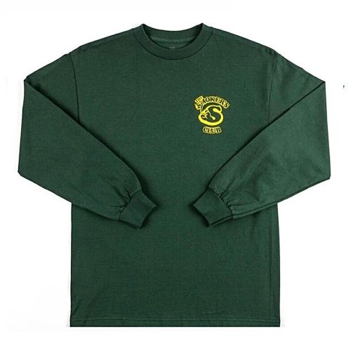Member Long Sleeve T-Shirt  - Green By The Smokers Club