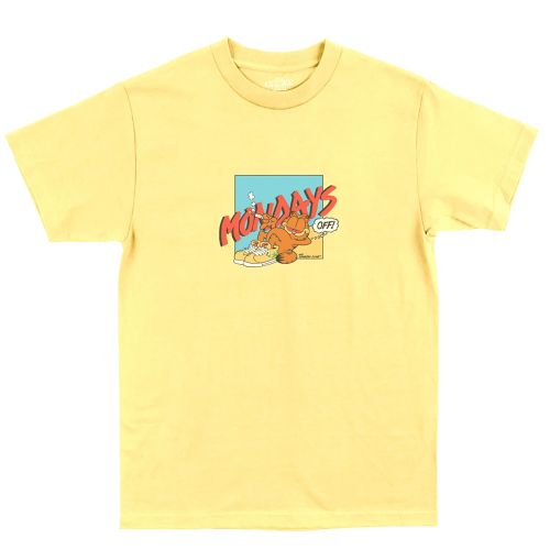 Mondays Off T-Shirt  - Banana Yellow By The Smokers Club