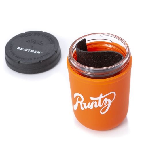 Orange & White 8oz Runtz Mason Stash Jar - RE:STASH