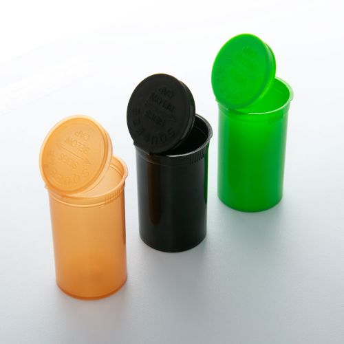 Pop Top Squeeze Medical Storage Pots 19 Dram Vial Bottle