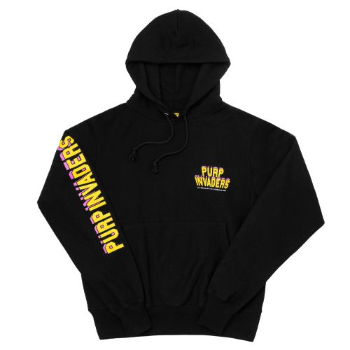 Purp Invaders Core Hoodie  - Black By The Smokers Club