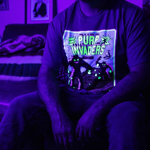 Purp Invaders Episode 1 T-Shirt  - Black By The Smokers Club