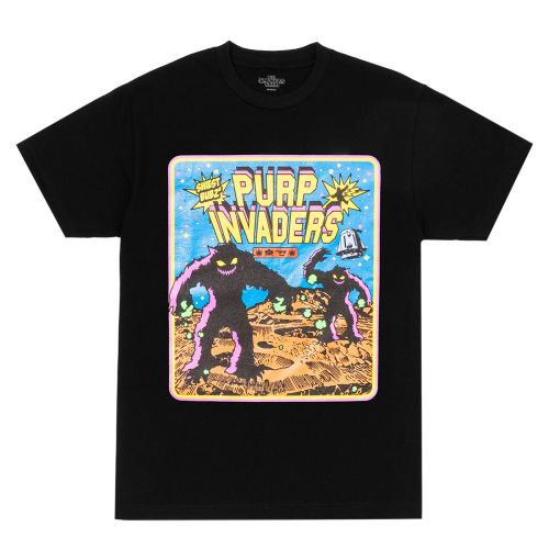 Purp Invaders Episode 1 T-Shirt  - Black By The Smokers Club