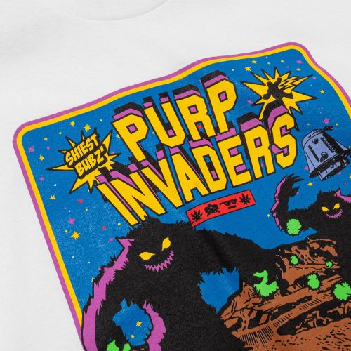 Purp Invaders Episode 1 T-Shirt  - White By The Smokers Club