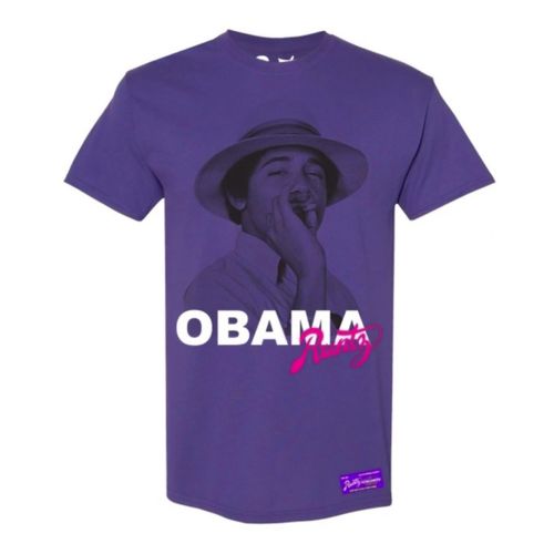 Obama T-Shirt Purple by Runtz