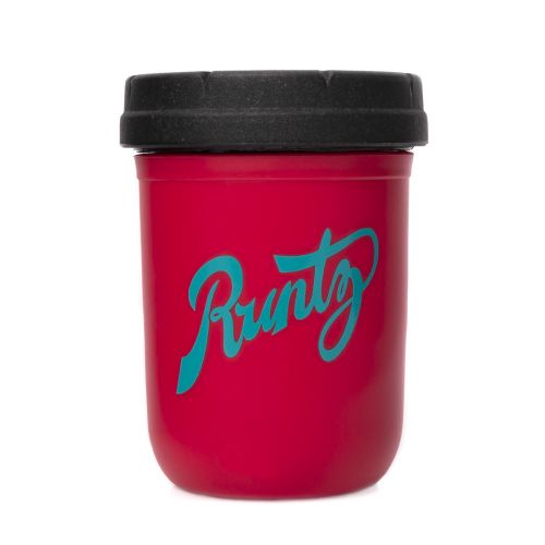 Red & Teal 8oz Runtz Mason Stash Jar - RE:STASH