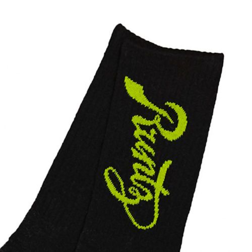 Runtz Socks - Black & Lime Green