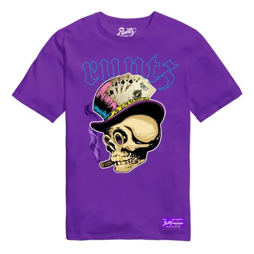 Skull T-Shirt Purple by Runtz