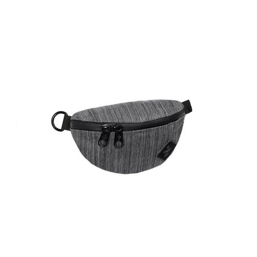 The Amigo Dark Striped Grey Cross Body Waist Bag - Revelry Supply 