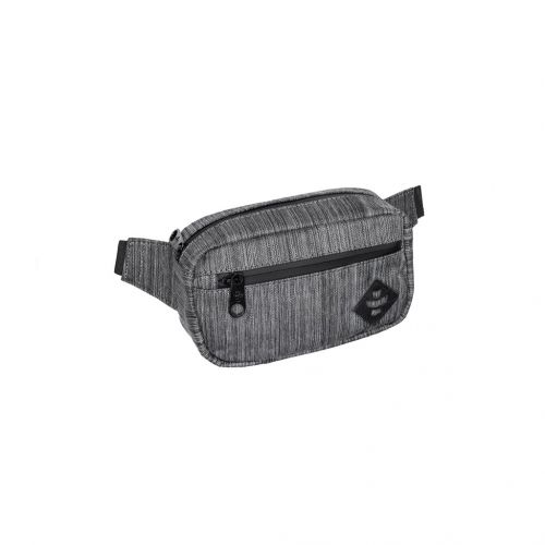 The Companion Dark Striped Grey Cross Body Waist Bag - Revelry Supply 