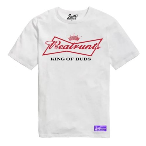 King Of Buds T-Shirt White by Runtz
