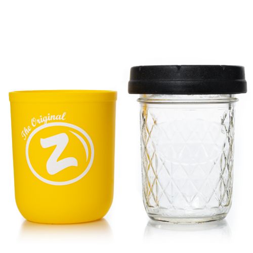 Yellow Zkittlez 8oz Mason Stash Jar - RE:STASH