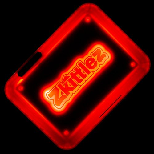 The Original Z (Red) LED Glow Rolling Tray by Glow Tray