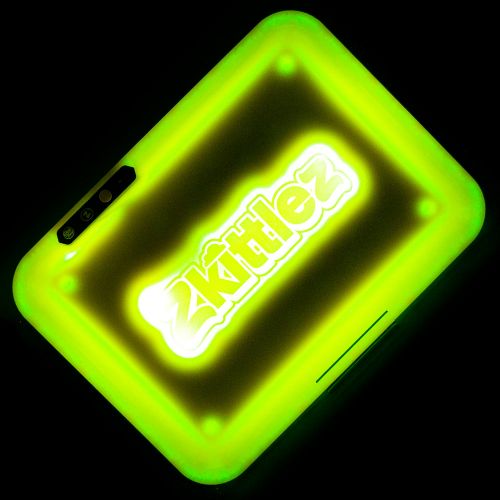 The Original Z (Yellow) LED Glow Rolling Tray by Glow Tray