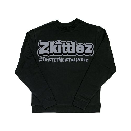 The Original Z Taste The Z Train Grey Crewneck Sweater