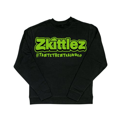The Original Z Taste The Z Train Neon Green Crewneck Sweater