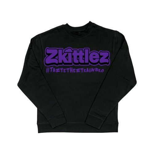 The Original Z Taste The Z Train Purple Crewneck Sweater