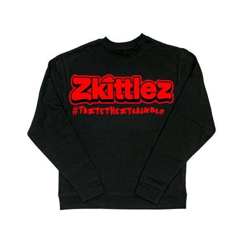 The Original Z Taste The Z Train Red Crewneck Sweater