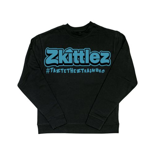 The Original Z Taste The Z Train Teal Crewneck Sweater