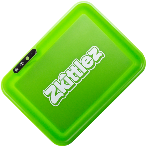 The Original Z (Green) LED Glow Rolling Tray by Glow Tray