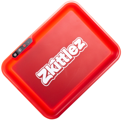 The Original Z (Red) LED Glow Rolling Tray by Glow Tray
