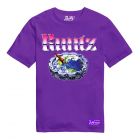 Globe Tray T-Shirt By Runtz - Purple
