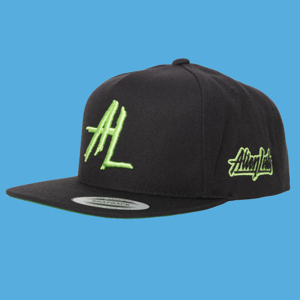 5 Panel Embroidered Snapback Hat by Alien Labs