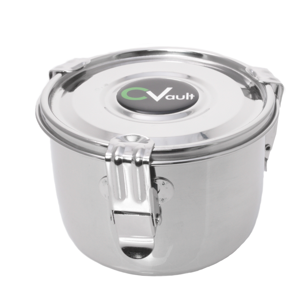 C-Vault Stainless Steel Storage Container - .95 Liters