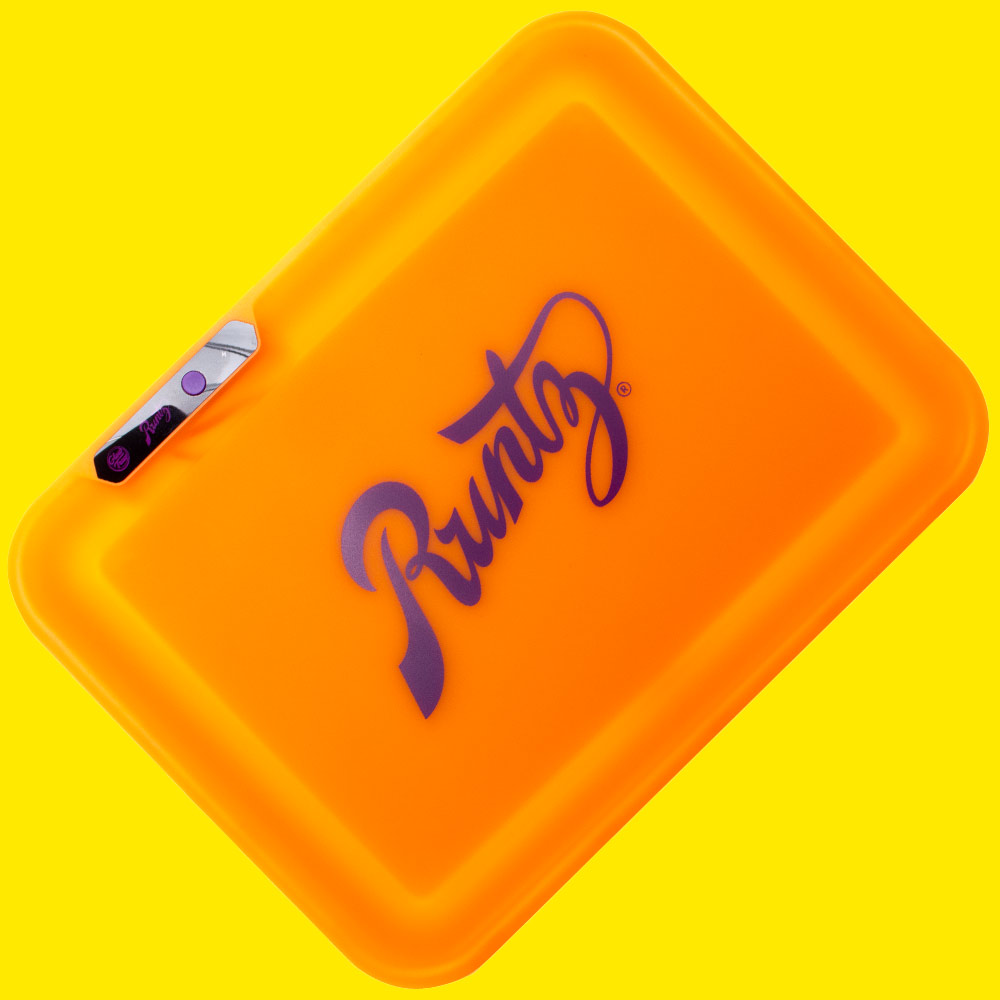 Glow Tray x Runtz (Orange) LED Rolling Tray by Glow Tray Wholesale